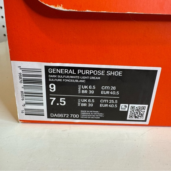 Nike x Tom Sachs | General Purpose "Dark Sulfur" Sneakers DA6672-700 Sz. 9 - Picture 11 of 13